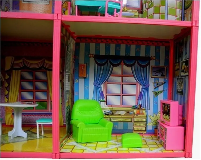 Кукольный домик LeanToys 479 (Red/Pink) - 6