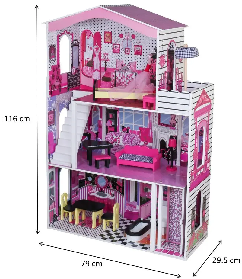 Кукольный домик LeanToys Camellia (Pink) - 3