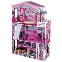 Casuta pentru papusi LeanToys Camellia (Pink)