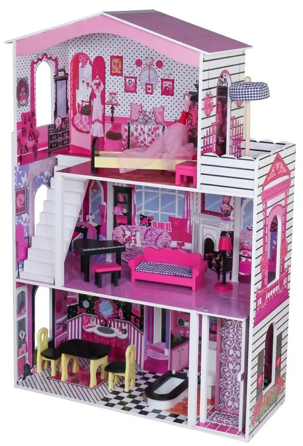 Кукольный домик LeanToys Camellia (Pink)