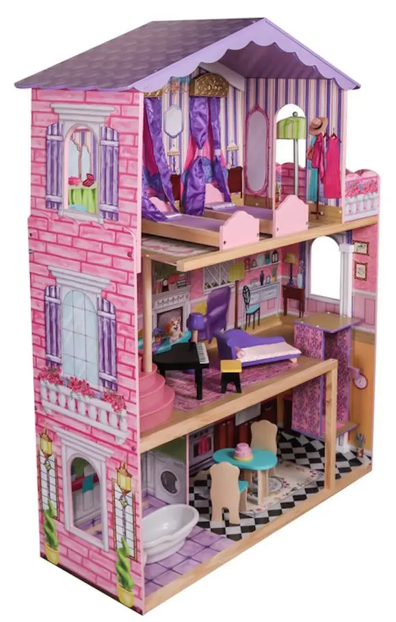 Кукольный домик LeanToys Stella 7680 (Pink) - 2