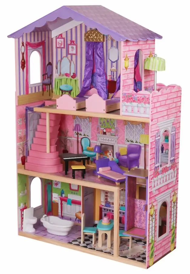 Кукольный домик LeanToys Stella 7680 (Pink) - 3