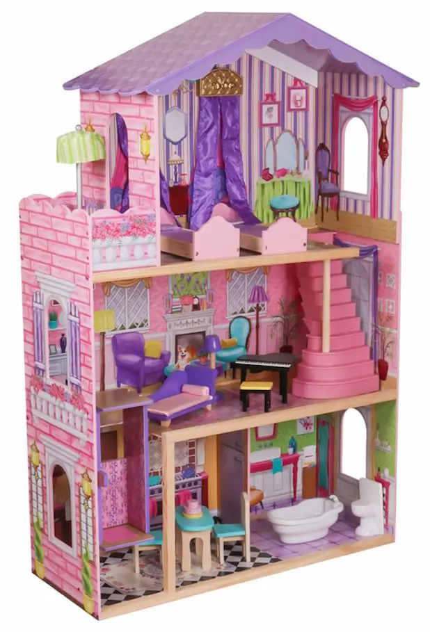 Кукольный домик LeanToys Stella 7680 (Pink) - 4