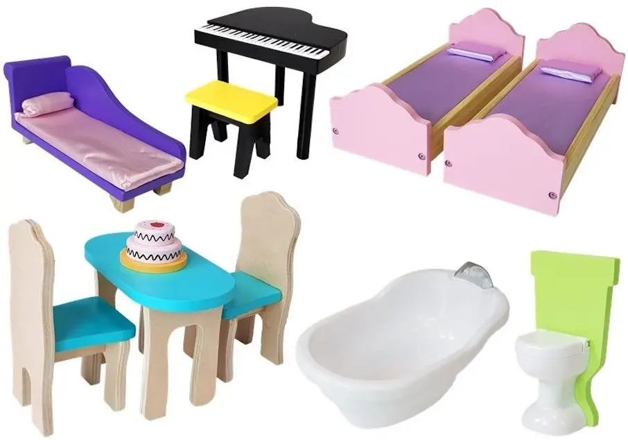 Кукольный домик LeanToys Stella 7680 (Pink) - 6