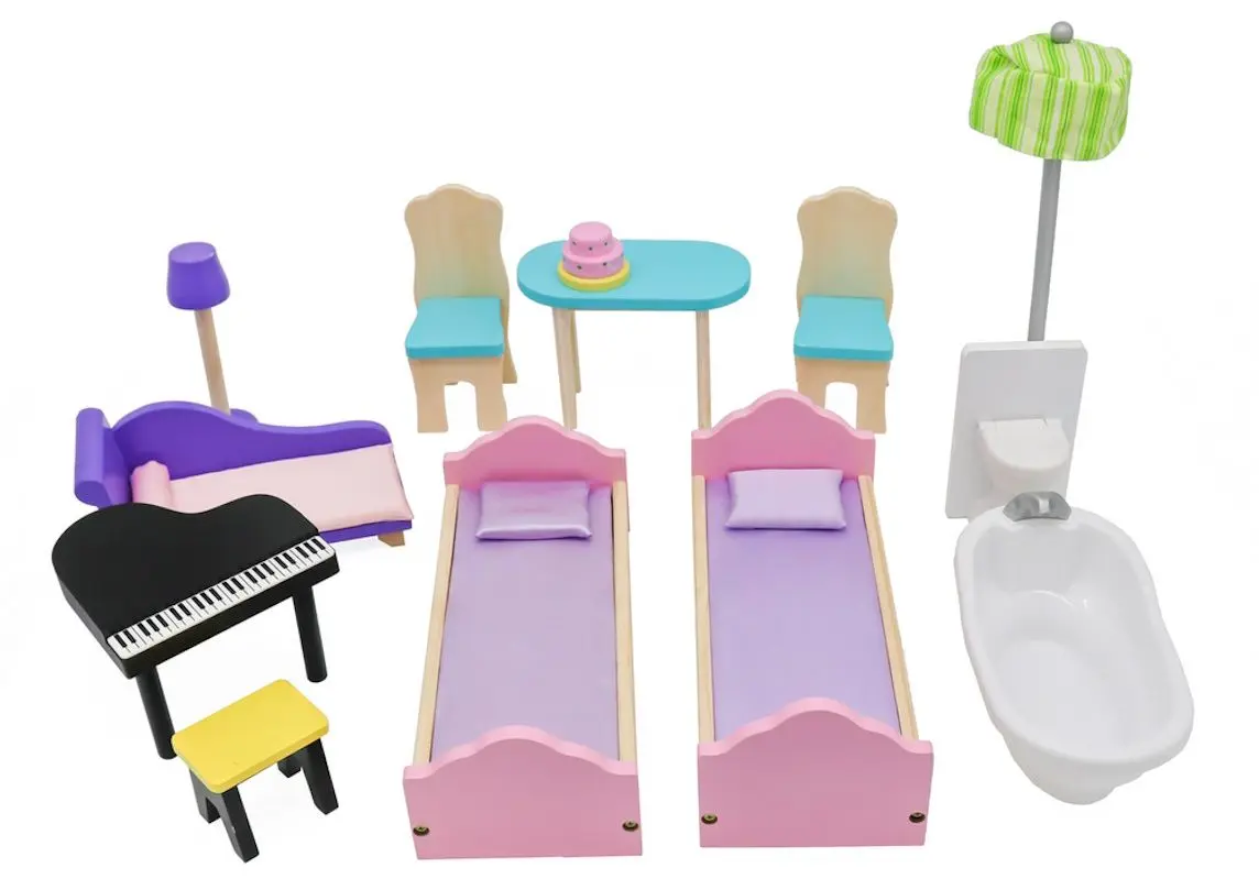 Кукольный домик LeanToys Stella 7680 (Pink) - 7