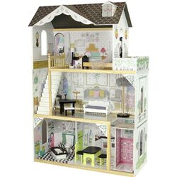 Кукольный домик LeanToys Villa Wioletta (White/Wood) Thumb