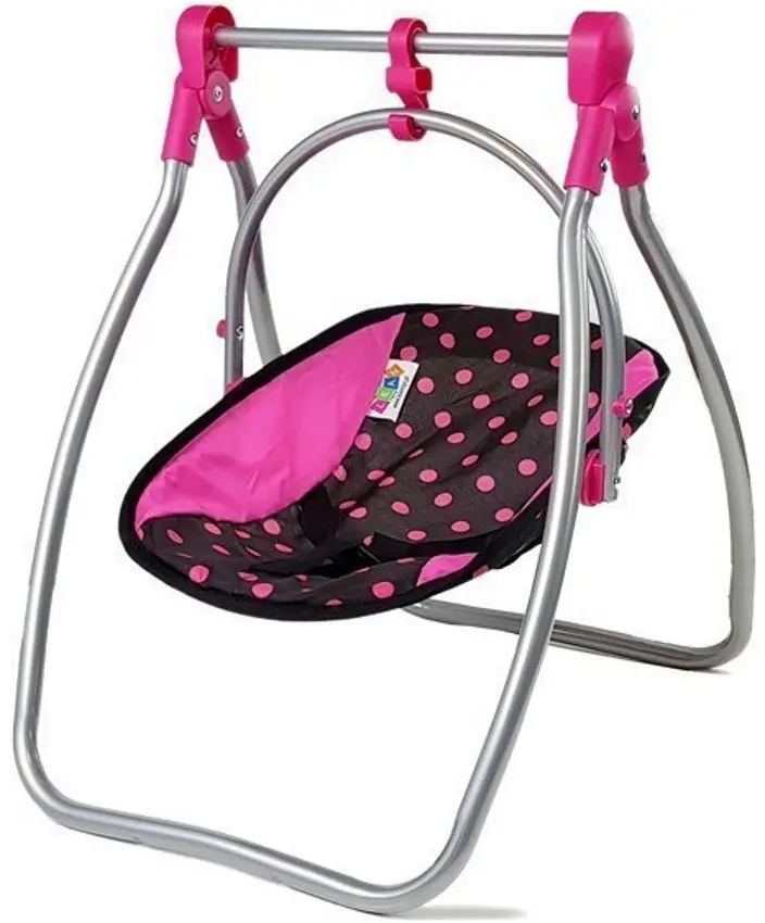 Стульчик для кукол 2в1 LeanToys 7704 (Pink/Black) - 2