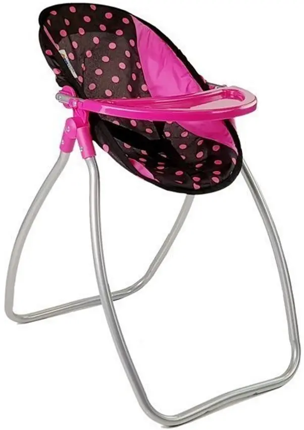 Стульчик для кукол 2в1 LeanToys 7704 (Pink/Black)