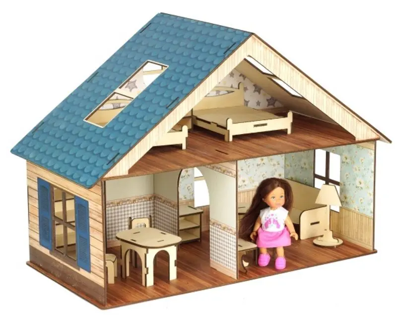 Căsuță pentru păpuși Magic Bunny House Mia (mica) - 5