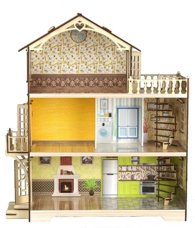 Căsuță pentru păpuși Magic Bunny House Miranda (mica) - 2