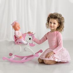 Jucarie-balansoar pentru papusi Манюня Shining Crown Unicorn 71120 (Whie/Pink) Thumb