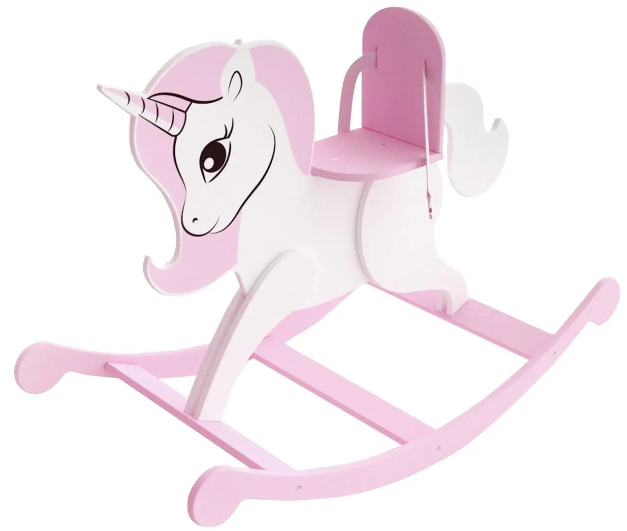 Jucarie-balansoar pentru papusi Манюня Shining Crown Unicorn 71120 (Whie/Pink)