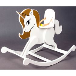 Игрушка-качалка для кукол Манюня Shining Crown Unicorn 72120 (Whie/Gold) Thumb