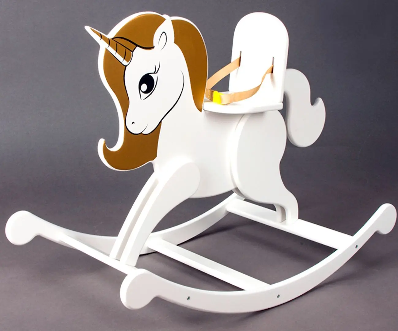 Игрушка-качалка для кукол Манюня Shining Crown Unicorn 72120 (Whie/Gold) - 2