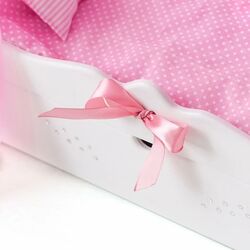 Кроватка для куклы Манюня Diamond Princess 71219 (Pink/White) Thumb