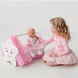 Кроватка для куклы Манюня Diamond Star 73119 (White) Thumb