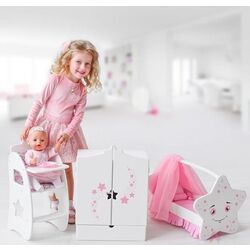 Кроватка для куклы Манюня Diamond Star 73119 (White) Thumb
