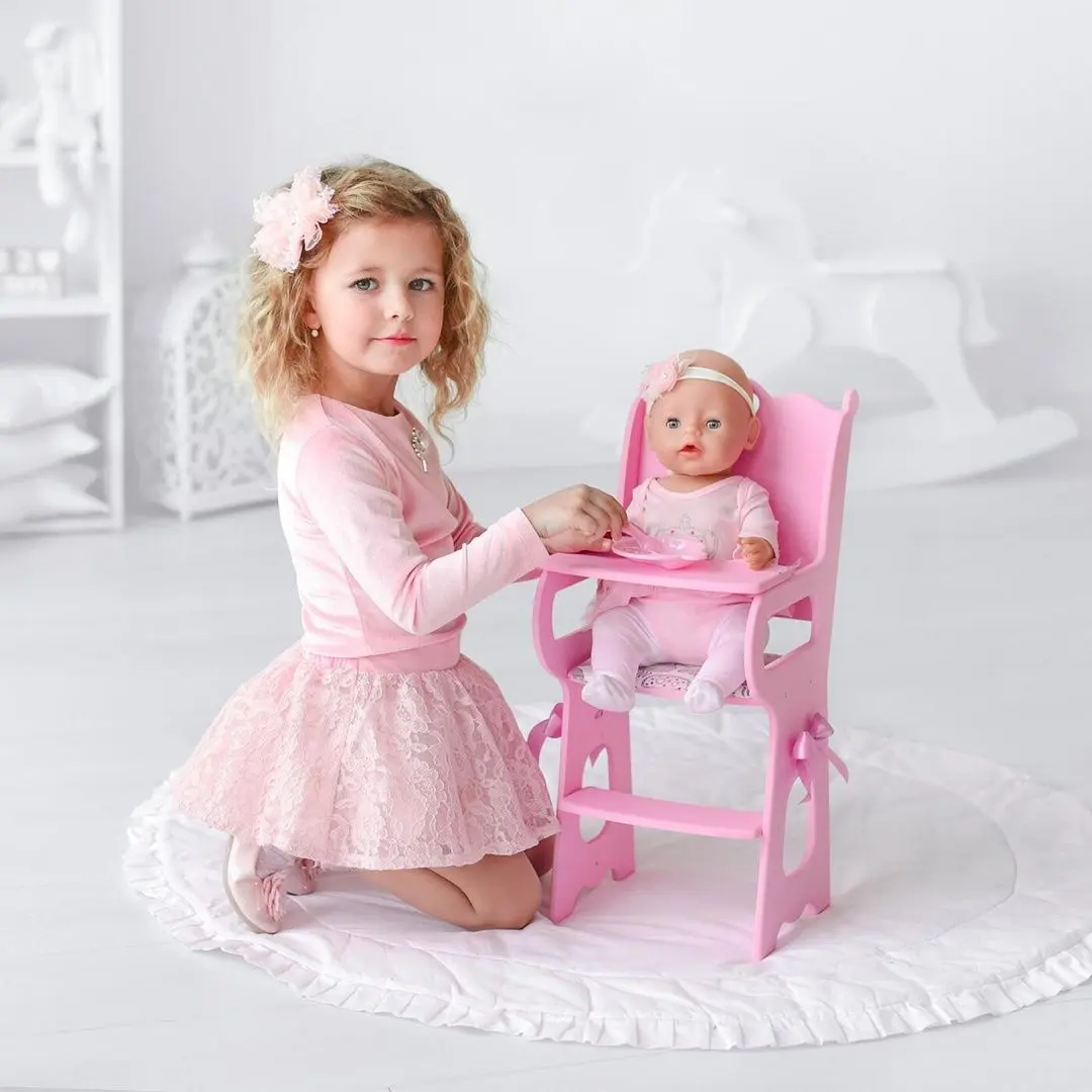 Стульчик для куклы Манюня Diamond Princess 72119 (Pink) - 7