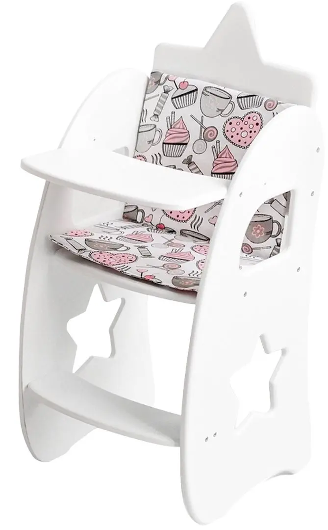 Стульчик для куклы Манюня Diamond Star 73319 (White)