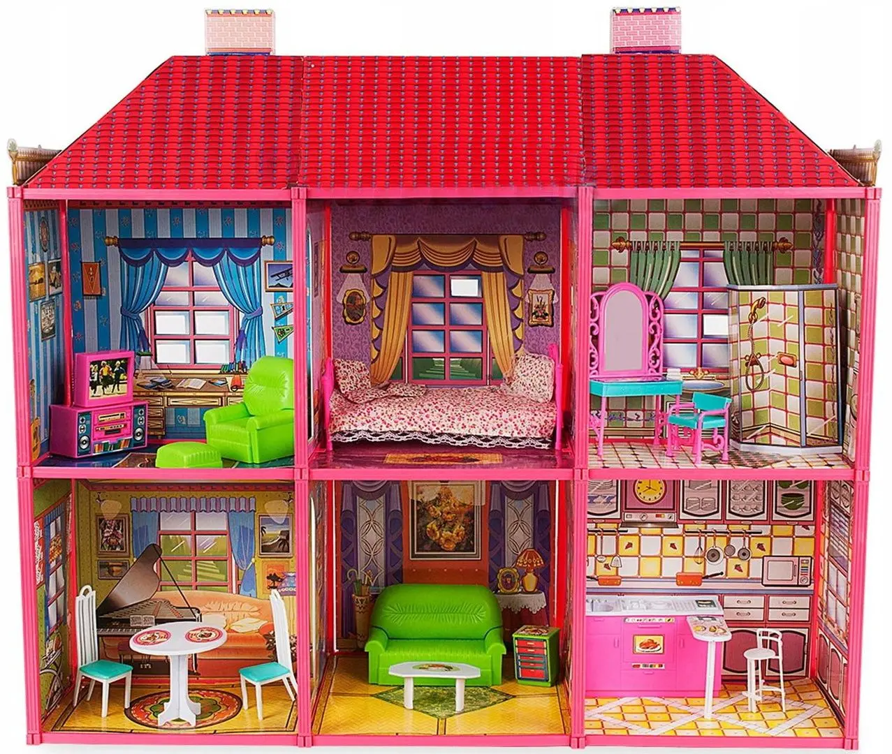 Casuta pentru papusi Multistore HC33423 (Pink) - 2