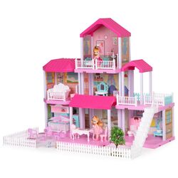 Casuta pentru papusi Multistore HC480394 (Pink/White) Thumb