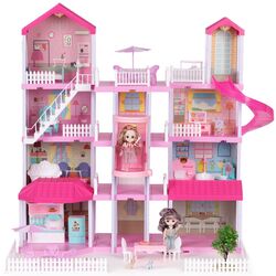 Casuta pentru papusi Multistore HC507637 (Pink/White) Thumb