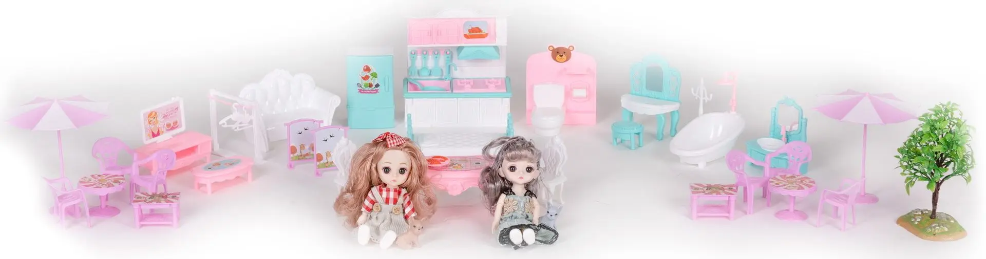 Casuta pentru papusi Multistore HC507637 (Pink/White) - 3