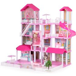 Casuta pentru papusi Multistore HC507637 (Pink/White)