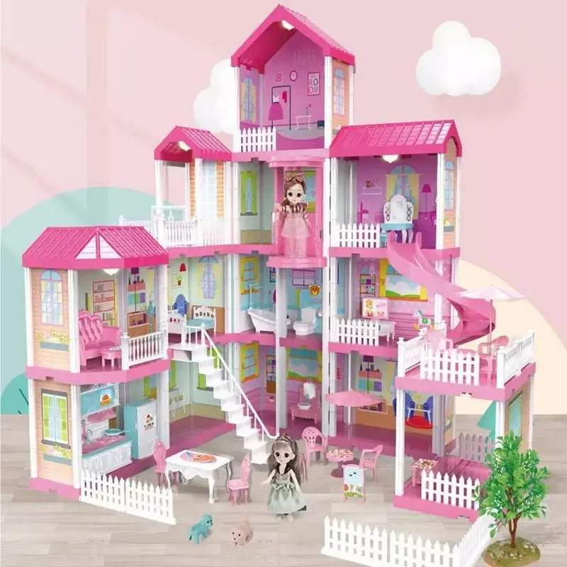 Casuta pentru papusi Multistore HC507637 (Pink/White) - 4