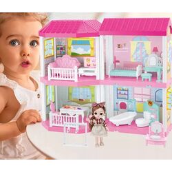 Casuta pentru papusi Multistore HC507651 (Pink/White) Thumb