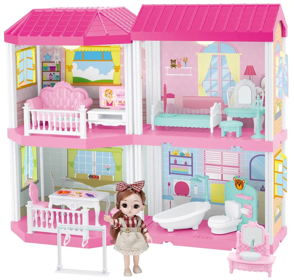 Casuta pentru papusi Multistore HC507651 (Pink/White)