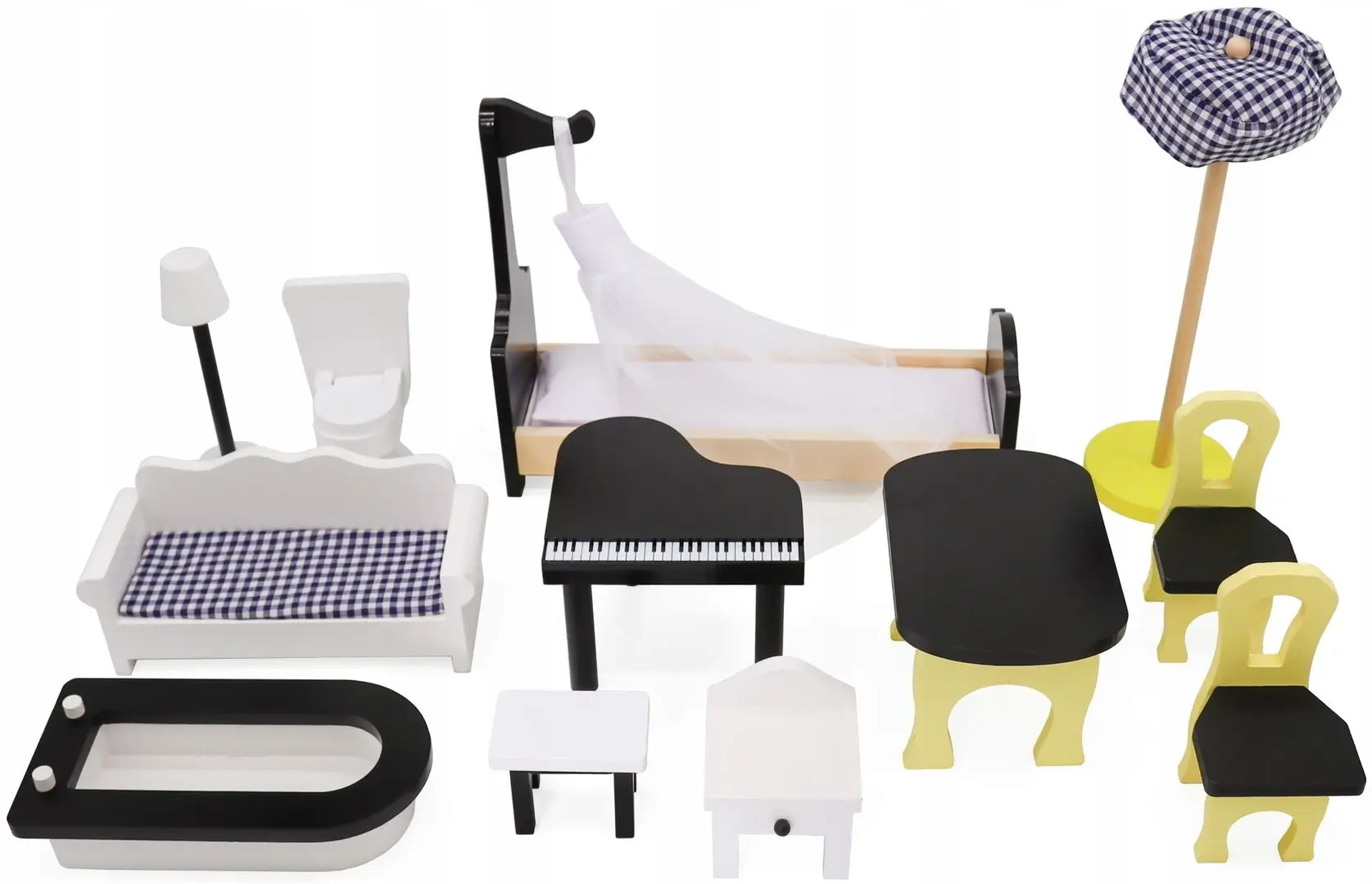 Casuta pentru papusi Okeykids W06A400 (White) - 3