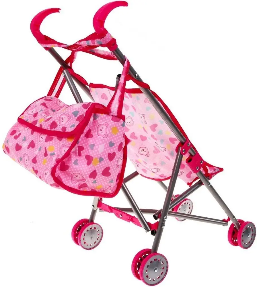 Set accesorii pentru papusi Ramiz Baby Play House (Pink) - 4