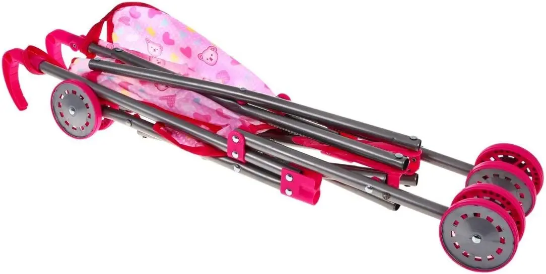 Set accesorii pentru papusi Ramiz Baby Play House (Pink) - 5