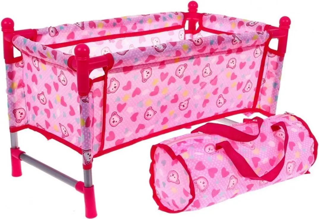 Set accesorii pentru papusi Ramiz Baby Play House (Pink) - 6