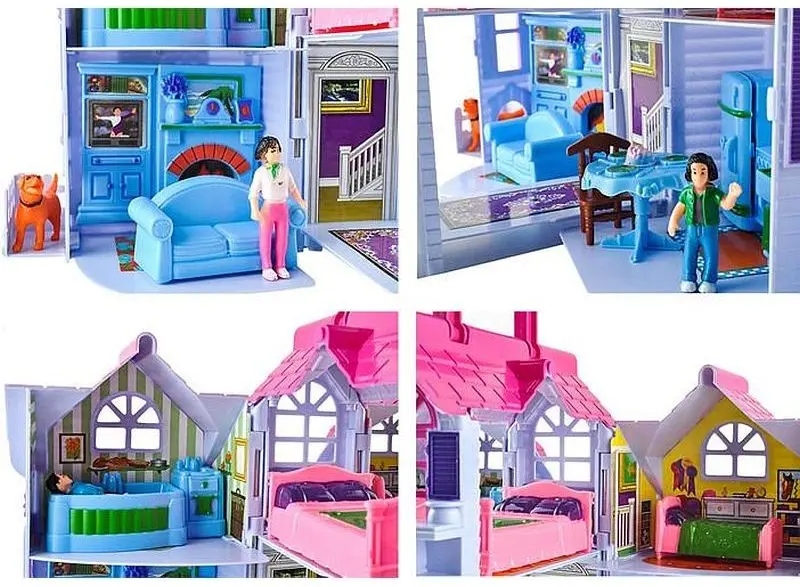 Casuta pentru papusi Procart 309142 (Purple/Pink) - 11