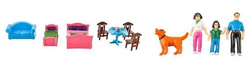 Casuta pentru papusi Procart 309142 (Purple/Pink) - 8