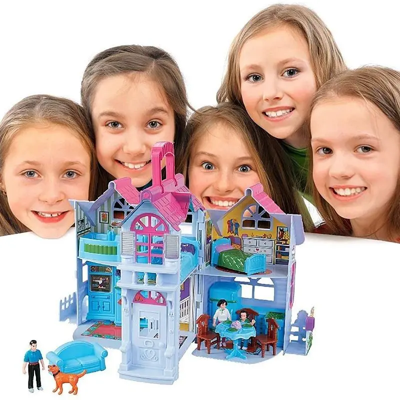 Casuta pentru papusi Procart 309142 (Purple/Pink) - 10