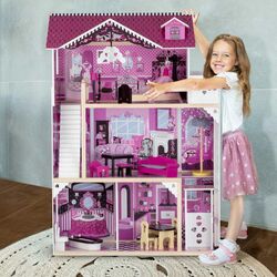 Кукольный домик Ricokids 7806-7753 (Pink/White) Thumb