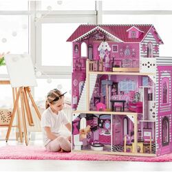 Кукольный домик Ricokids 7806-7753 (Pink/White) Thumb