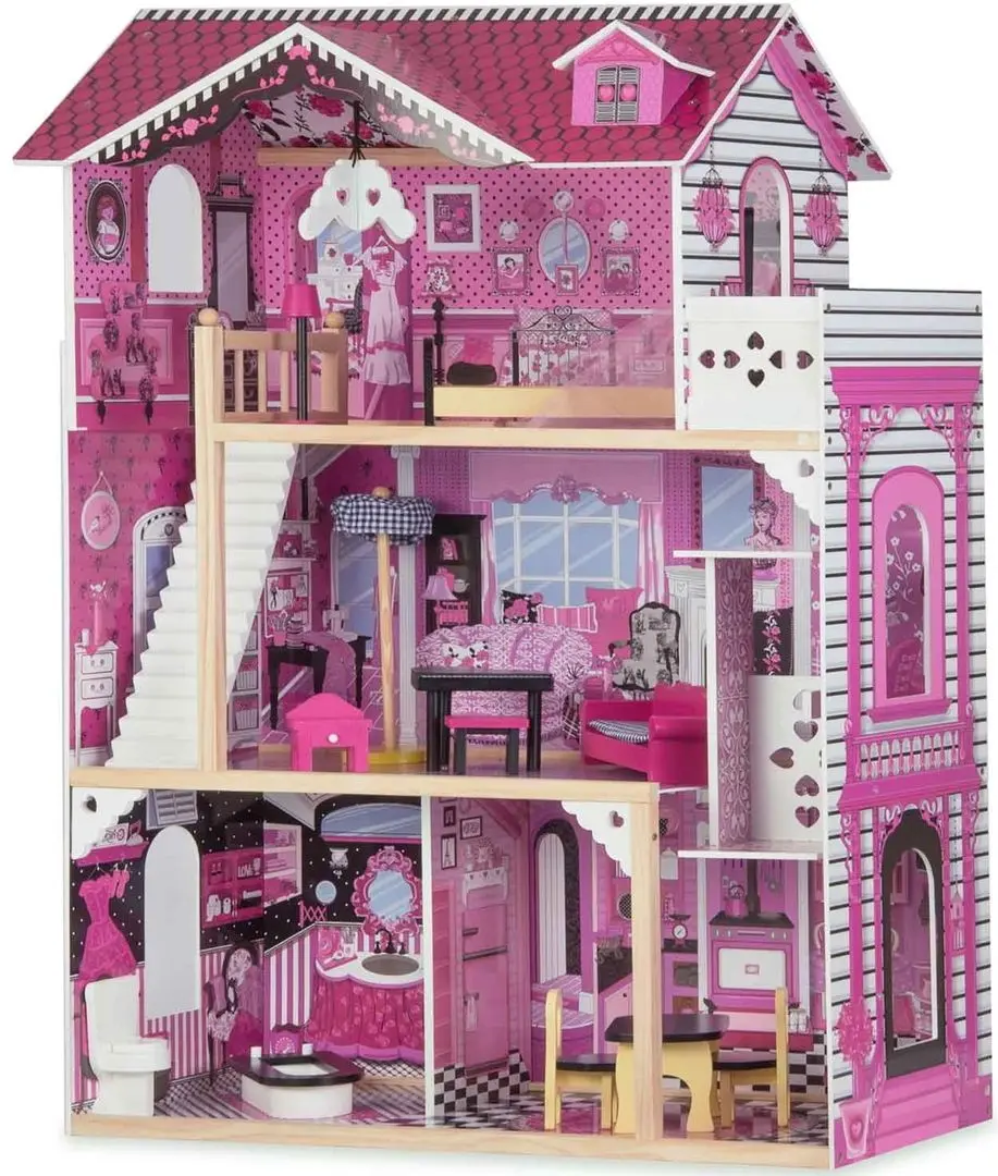 Кукольный домик Ricokids 7806-7753 (Pink/White)