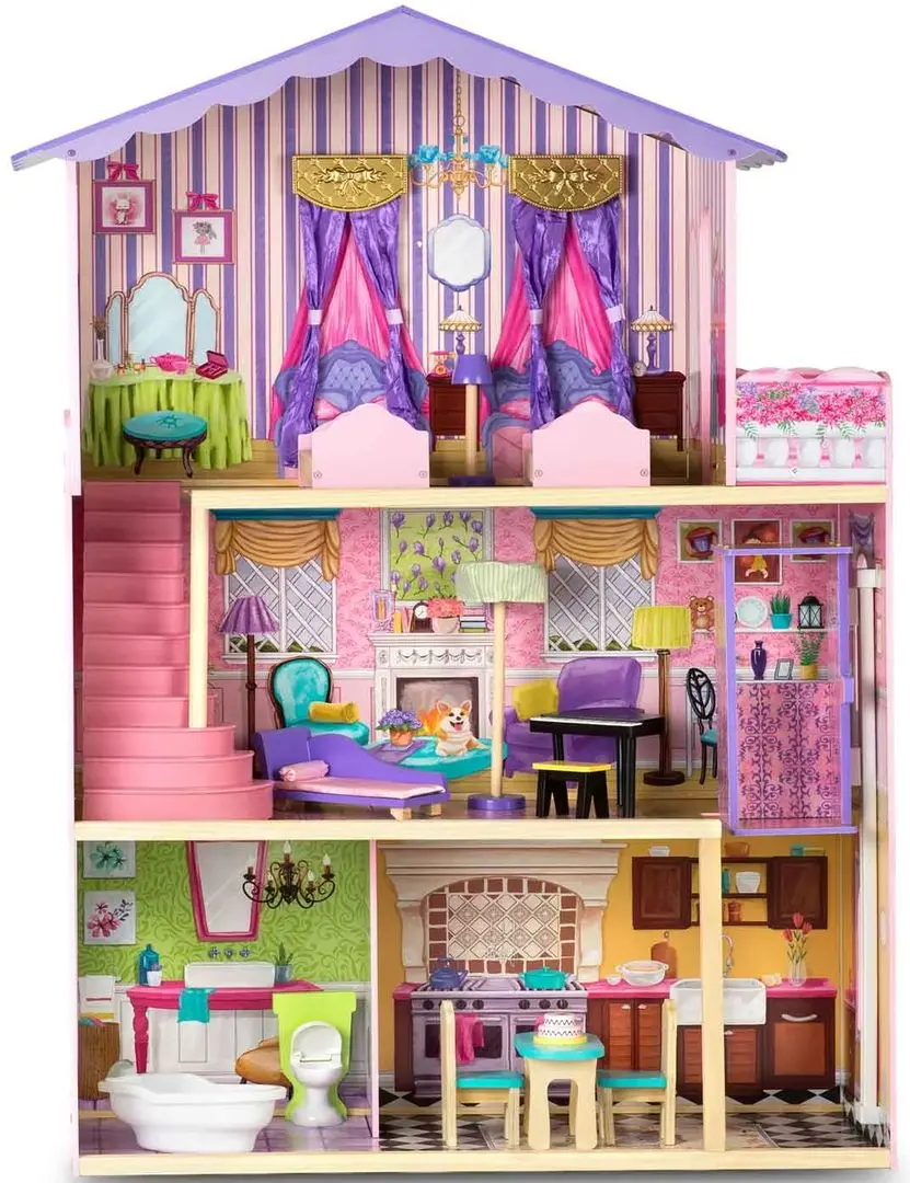 Căsuță pentru păpuși Ricokids 7807 (Multicolor) - 2