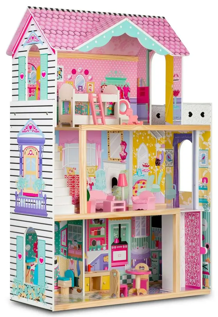 Casuta pentru papusi Ricokids 7829 (Pink)