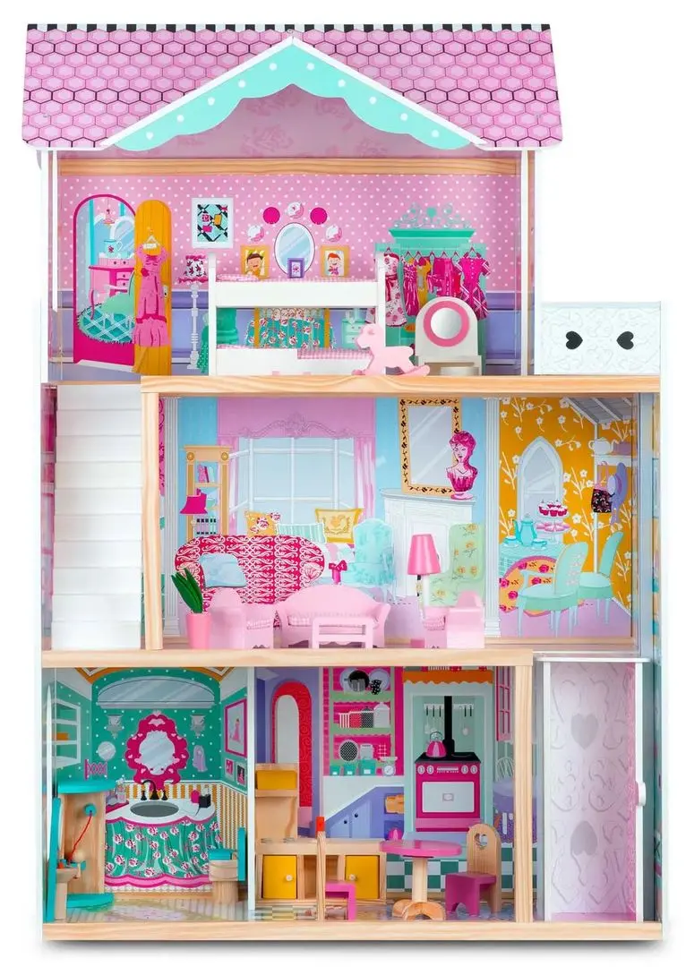 Casuta pentru papusi Ricokids 7829 (Pink)