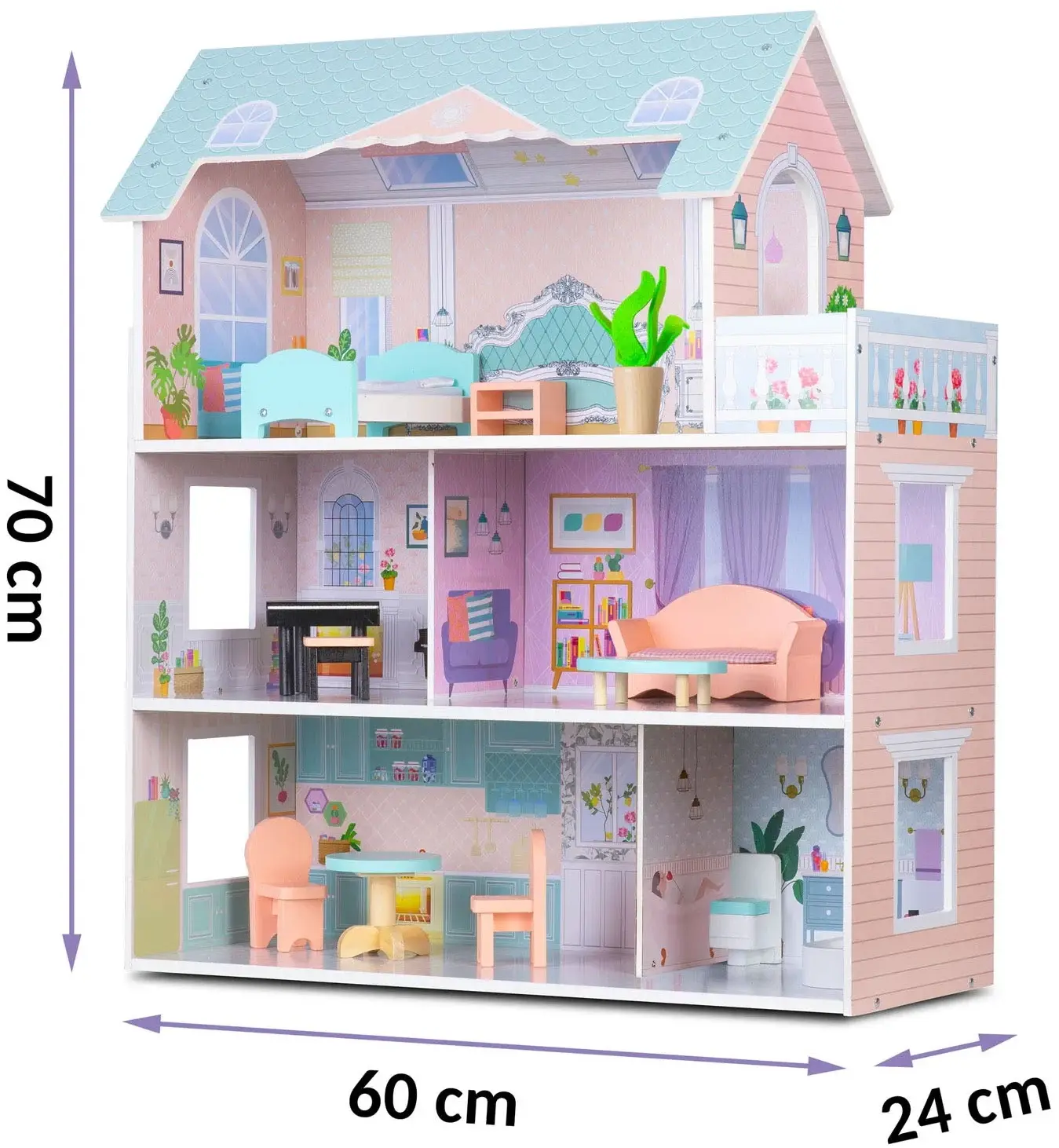 Casuta pentru papusi Ricokids RK-878 787800 (Multicolour) - 3