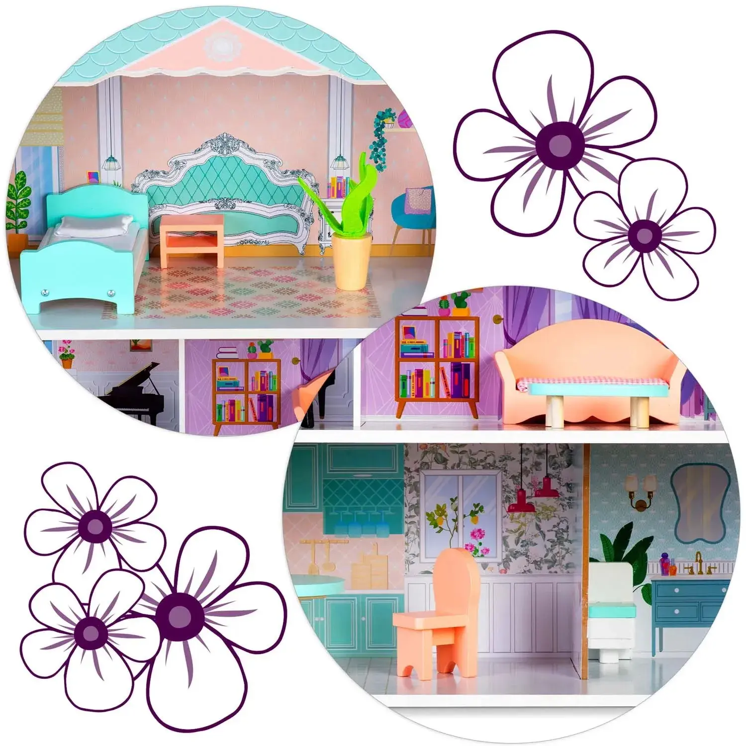 Casuta pentru papusi Ricokids RK-878 787800 (Multicolour) - 7