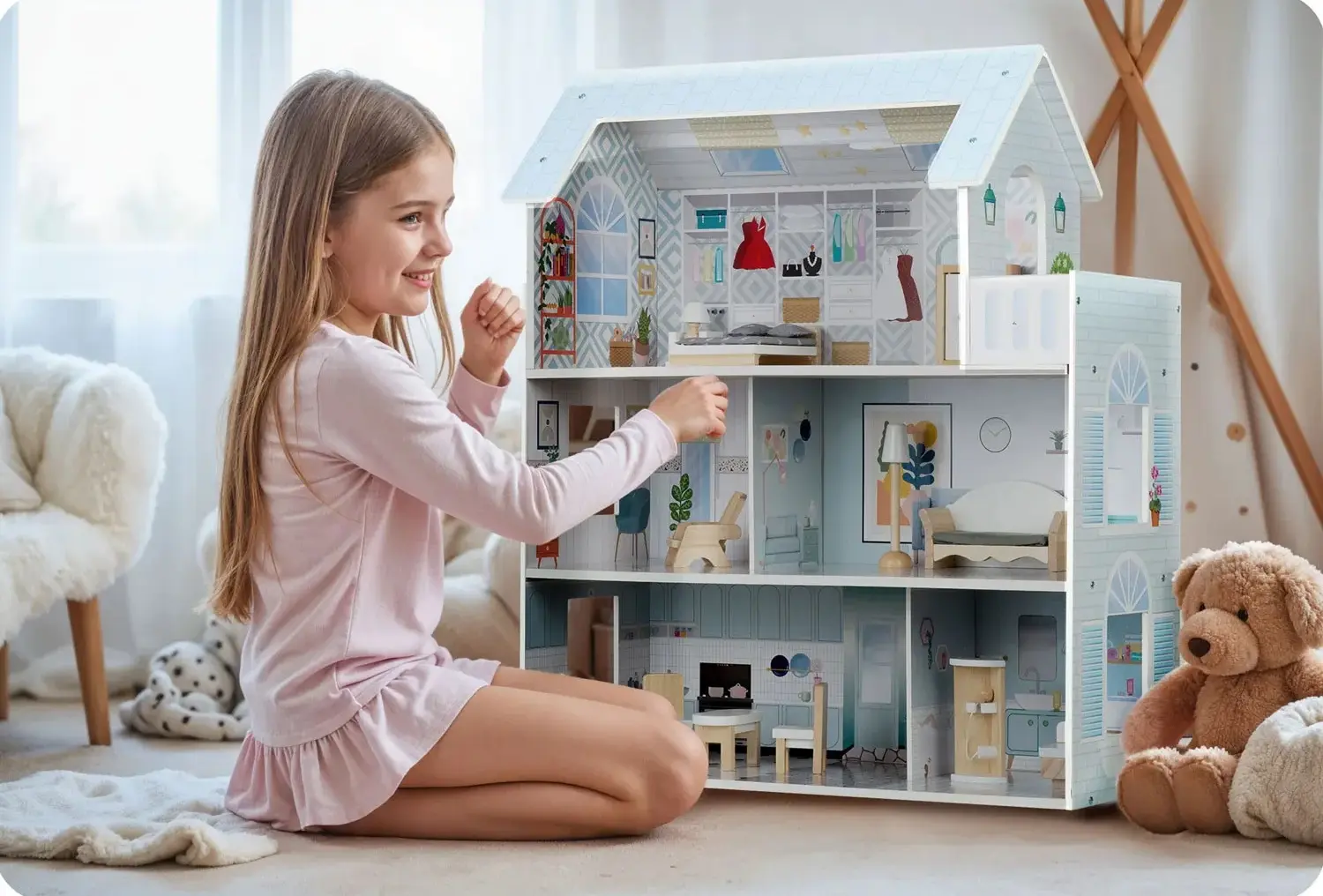 Кукольный домик Ricokids RK-878 (Multicolour) - 11