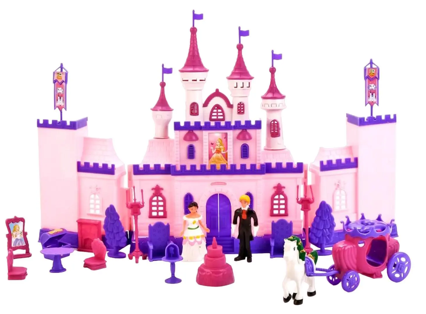 Casuta pentru papusi Beauty Castle My Dream 77314 (Pink/Purple)