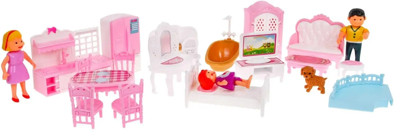 Casa pentru papusa SFL Deluxe Playhouse (Multicolour) - 6