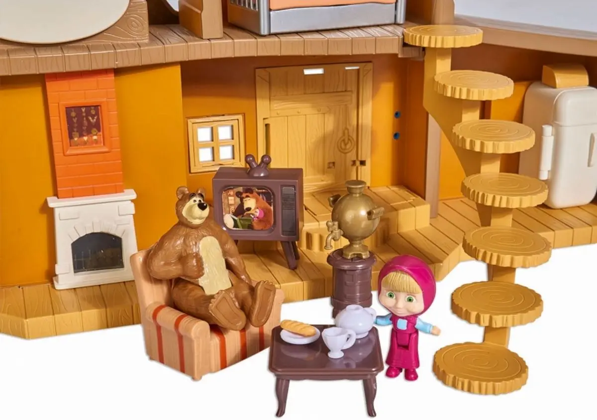 Casă de păpuși Simba Masha Big Bear House (Multicolor) - 2
